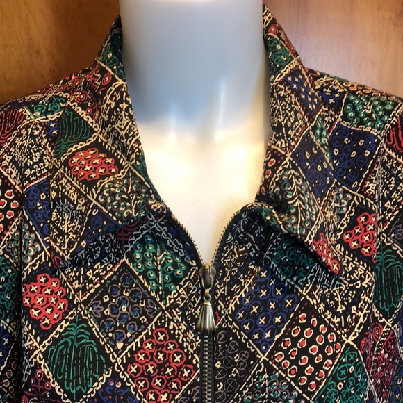 Silver Threads Zip Up Long Sleeve Jacket Top 2XL - Picture 4 of 6